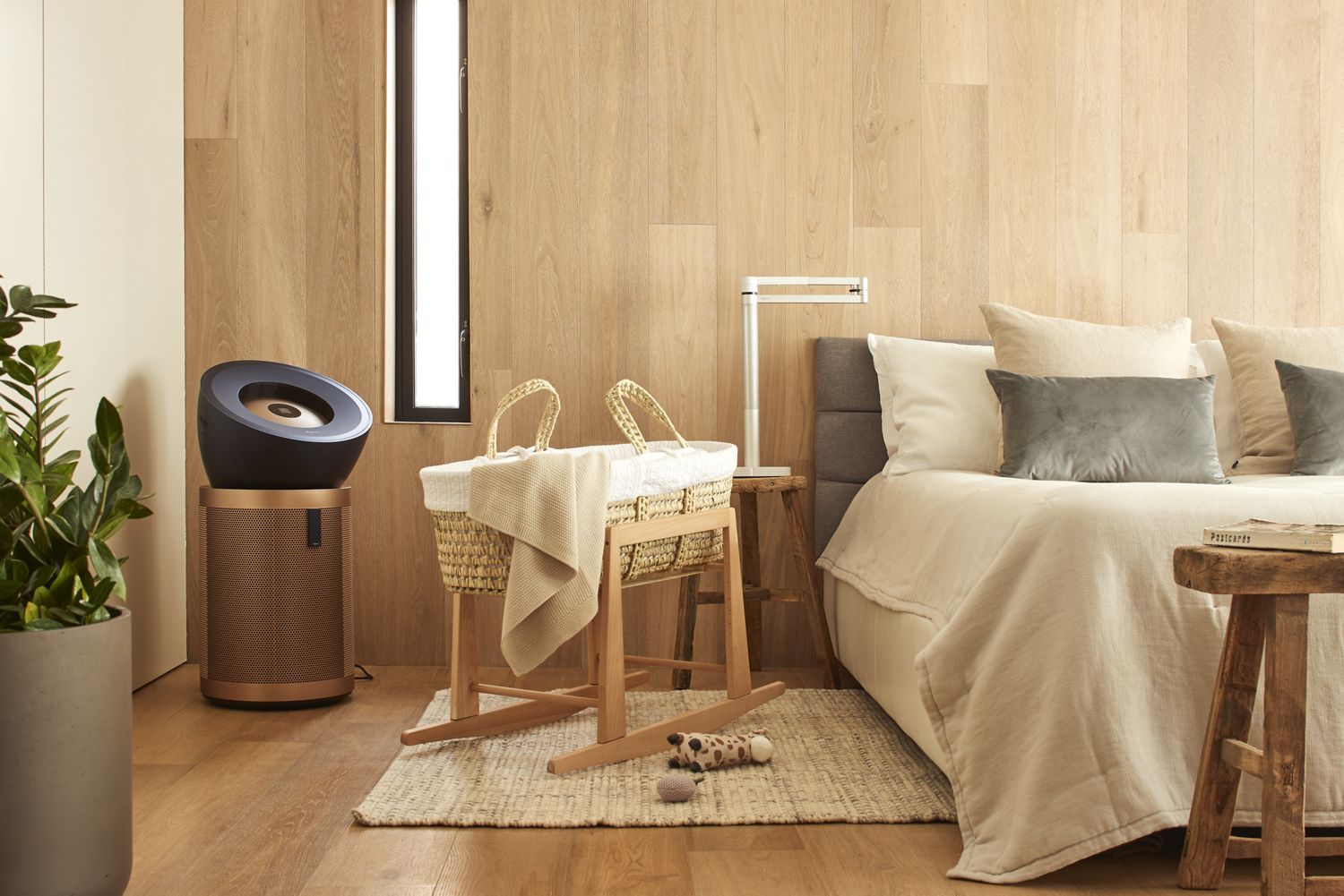 Child working efficiently using Dyson lighting.